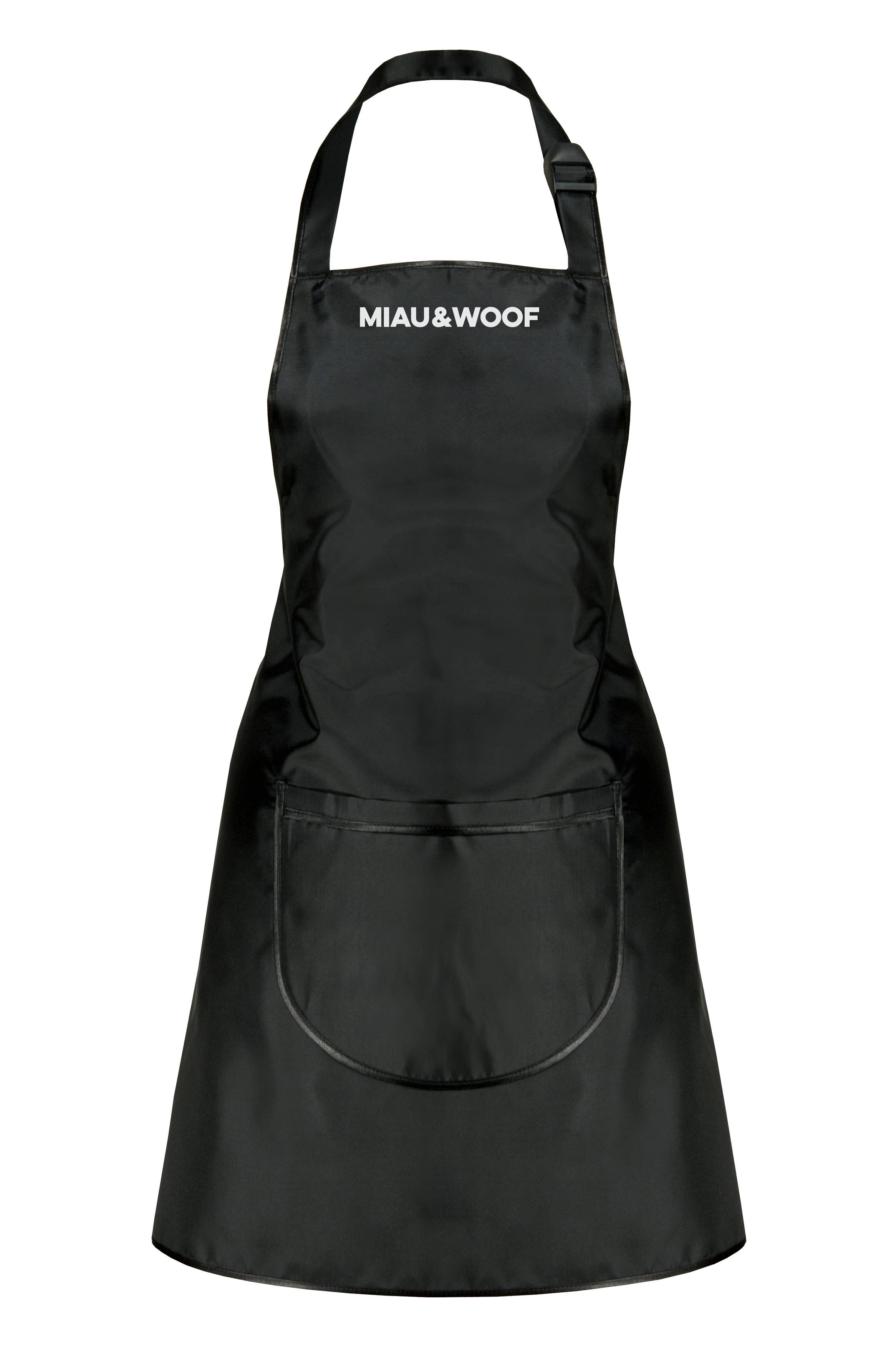 MIAU & WOOF - Vente Tabliers - Tablier basique noir (taille unique)0