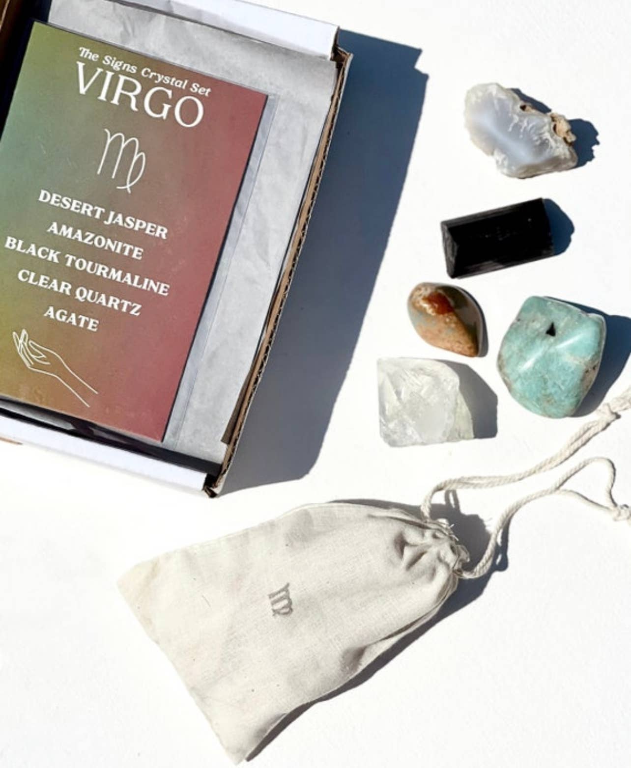 Charley Taylor Art - Wholesale Spiritual Stone/Crystal - Virgo Zodiac Crystal Set1