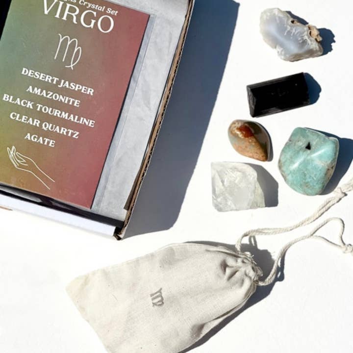 Charley Taylor Art - Wholesale Spiritual Stone/Crystal - Virgo Zodiac Crystal Set1