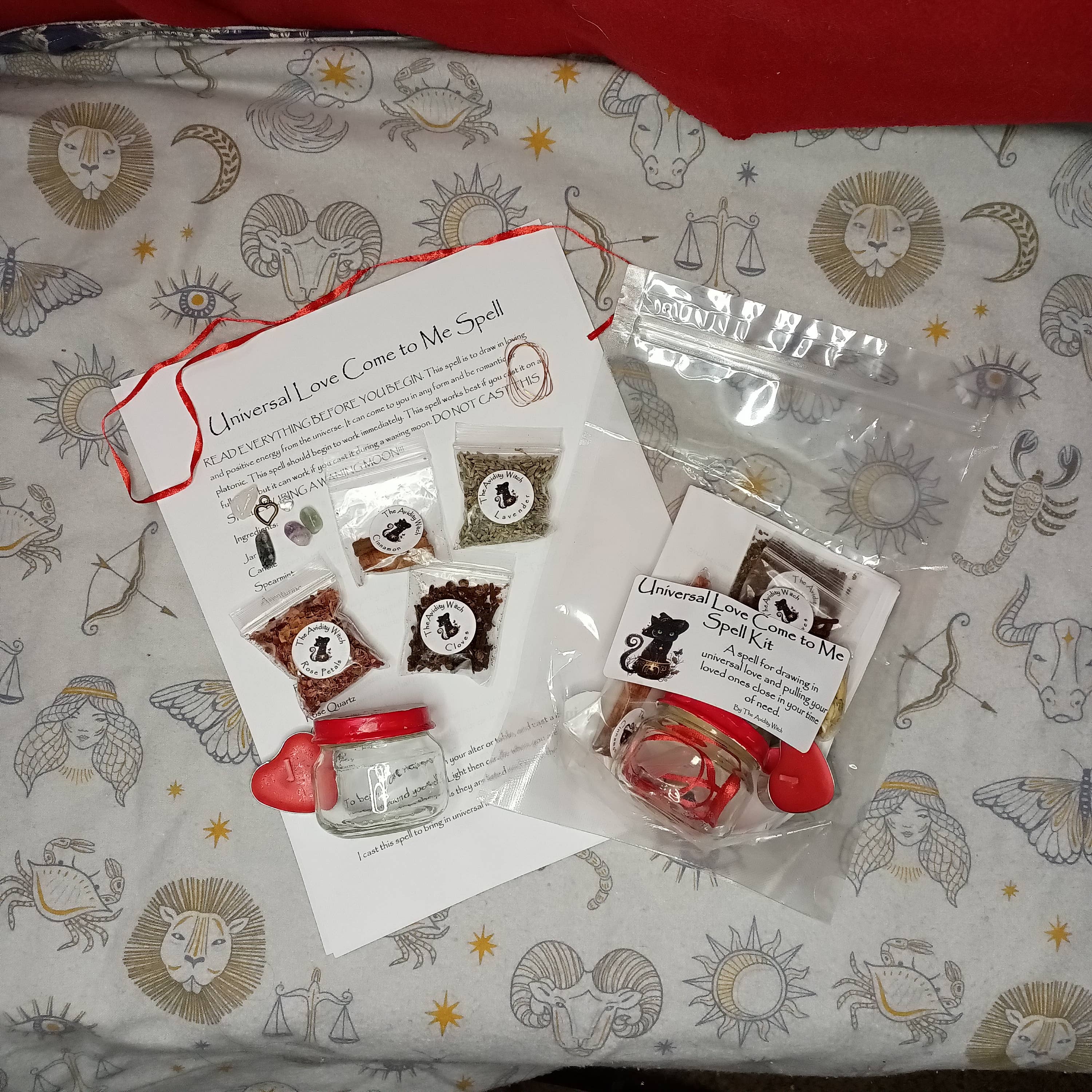 The Avidity Witch - Wholesale Meditation Supplies - Universal Love Come to Me Spell Kit16