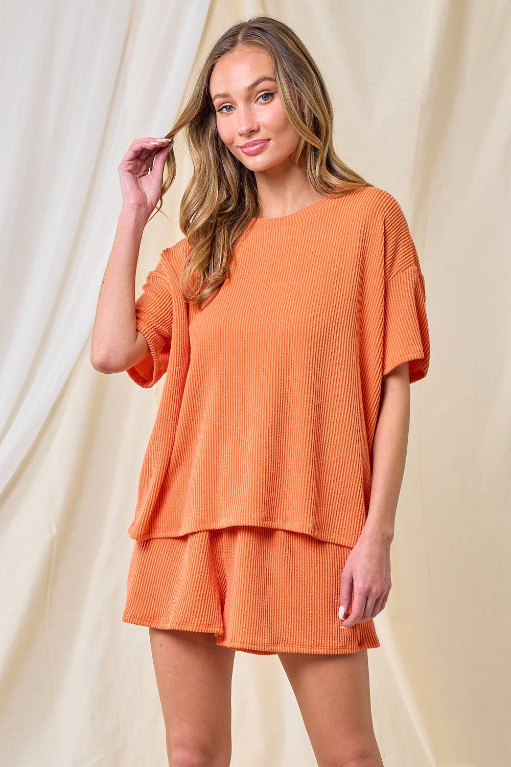 lovely melody - Wholesale Knit Top - Women's - LMT3979-Everyday Relaxed rib top5