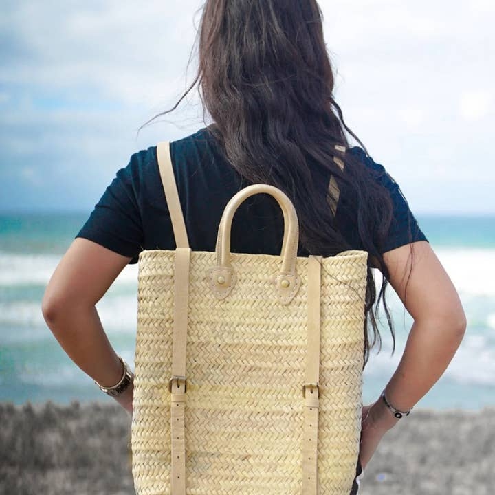 craftberber - Venta al por mayor Mochila - Mujer - Mochila de paja, mochila hipster, bolsa hecha a mano, bolsa de paja