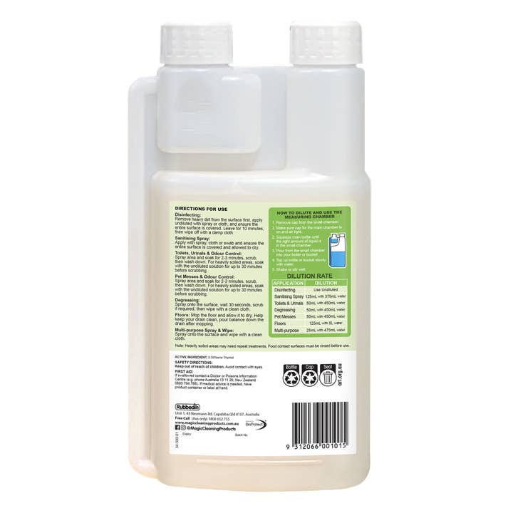 Rubbedin Cleaning - Wholesale Multi-surface cleaner - Magic Universal 6in1 Cleaner Concentrate 500mL1