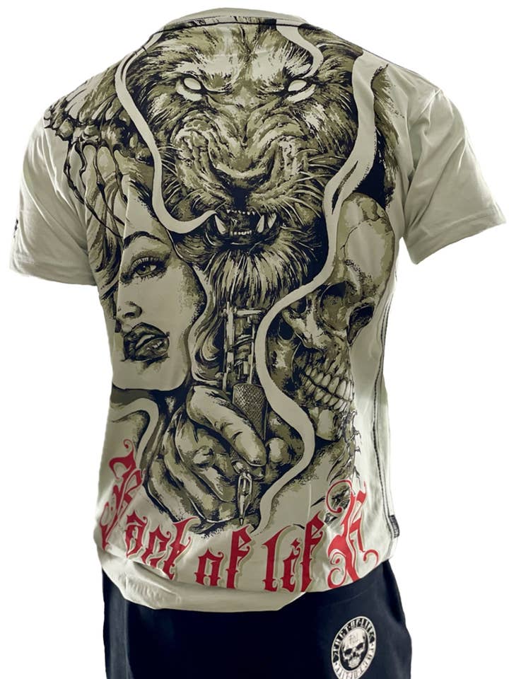 Fact of Life T-Shirt "Wild Life" TS-91 mineral gray for wholesale by Fact of Life