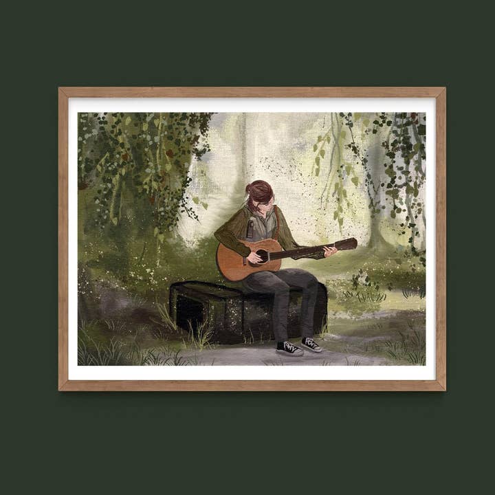 The Last of Us Parte 2, Stampa d'Arte di Ellie per la vendita all'ingrosso da parte di Charis Raine Illustration