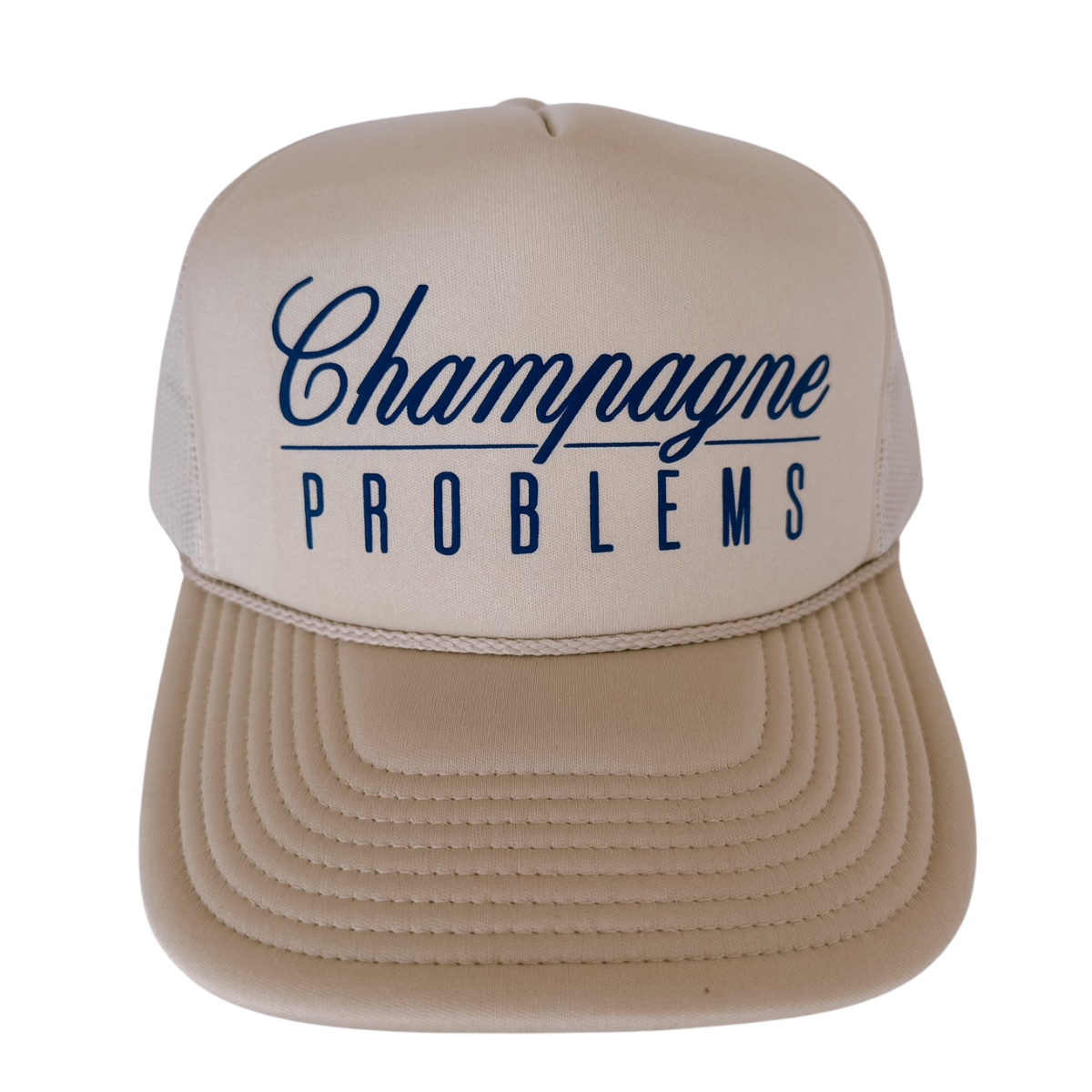 Local Beach – boné - Mulher por atacado – Chapéu de caminhoneiro Champagne Problemps2