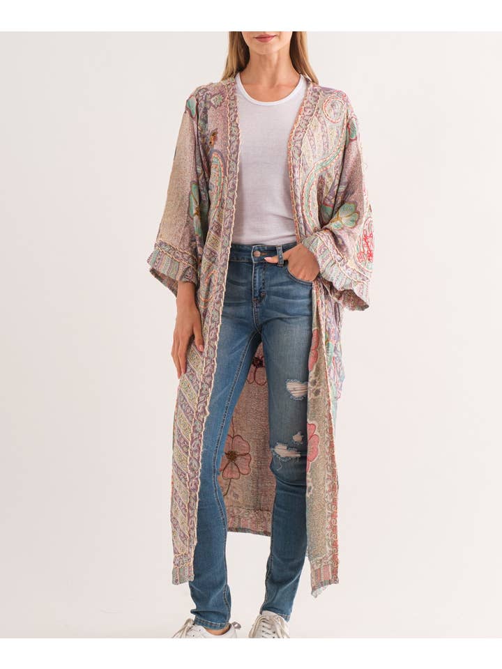 Raj Trading & Imports (USA) Inc. - Wholesale Kimono - Women's - Marley Thick Stitch Duster