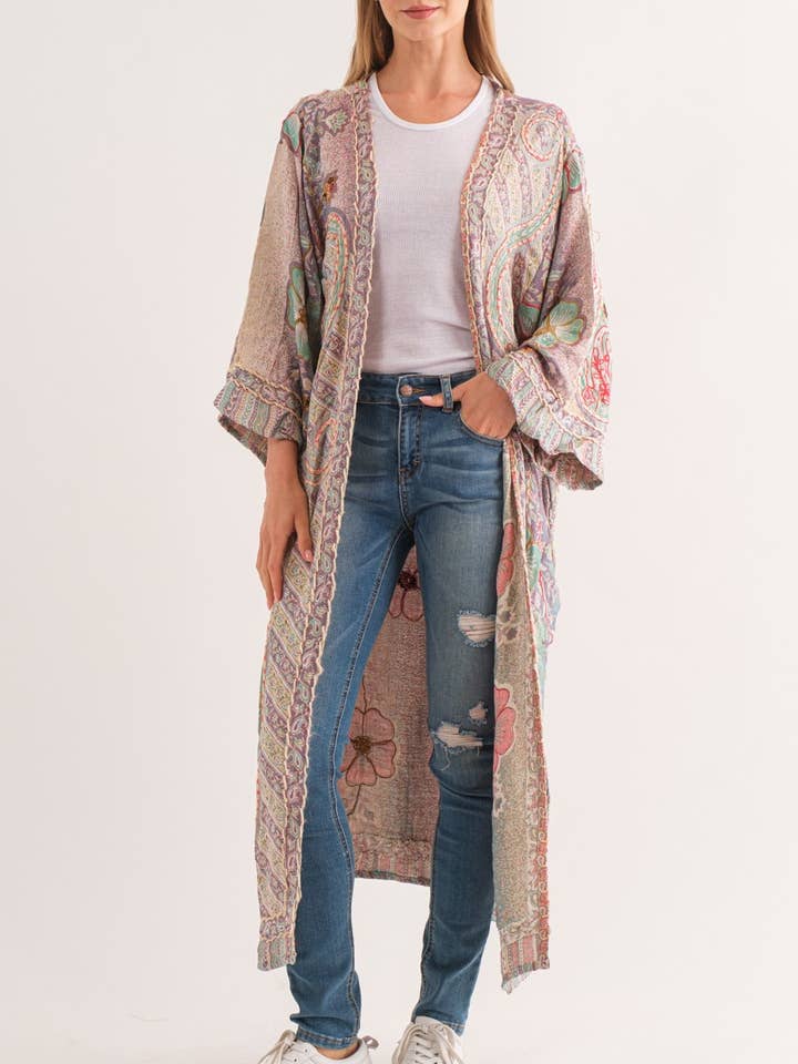 Raj Trading & Imports (USA) Inc. - Wholesale Kimono - Women's - Marley Thick Stitch Duster