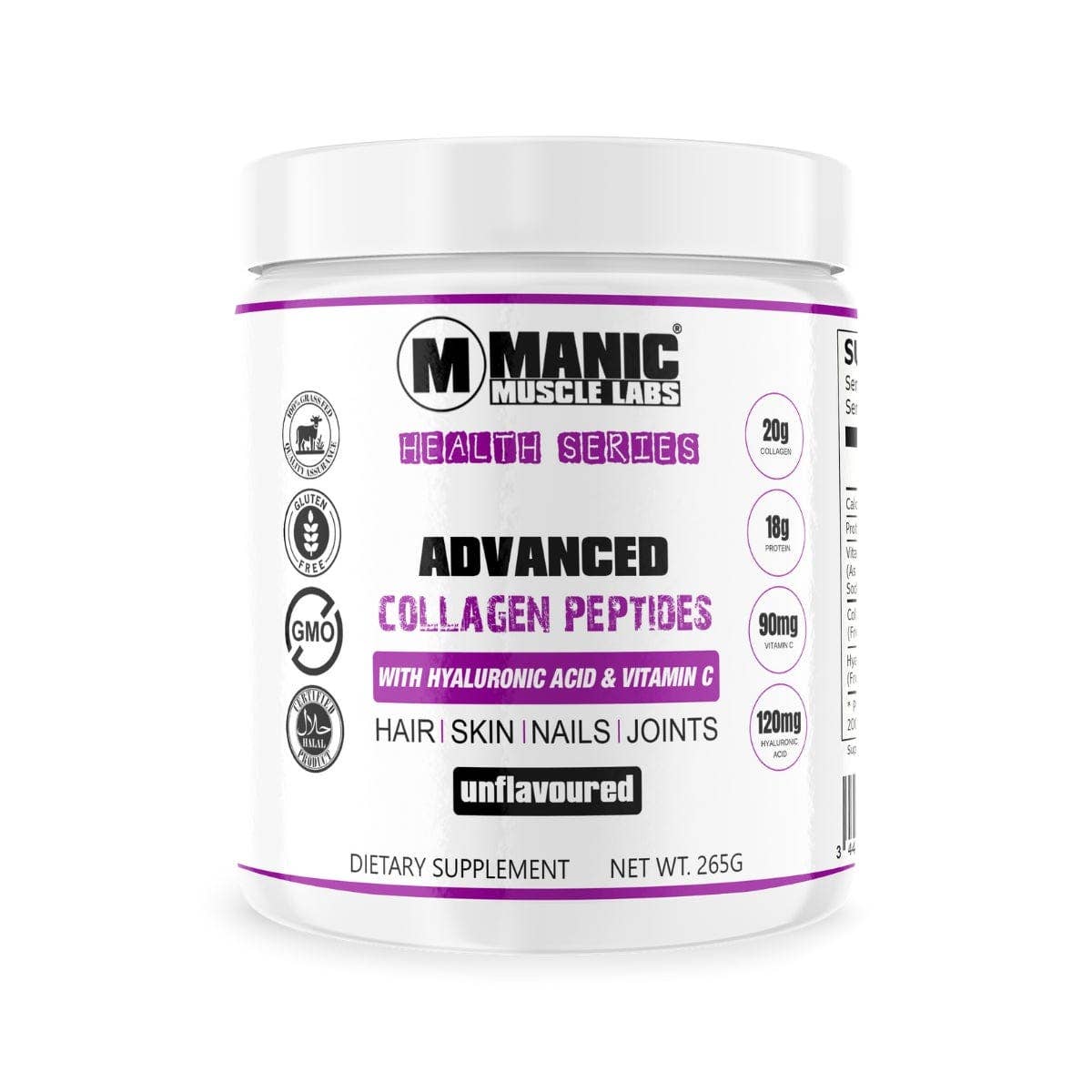 Advanced Muscle Nutrition - Vendita all'ingrosso Proteine/superfood in polvere - Peptidi di collagene idrolizzato 265g