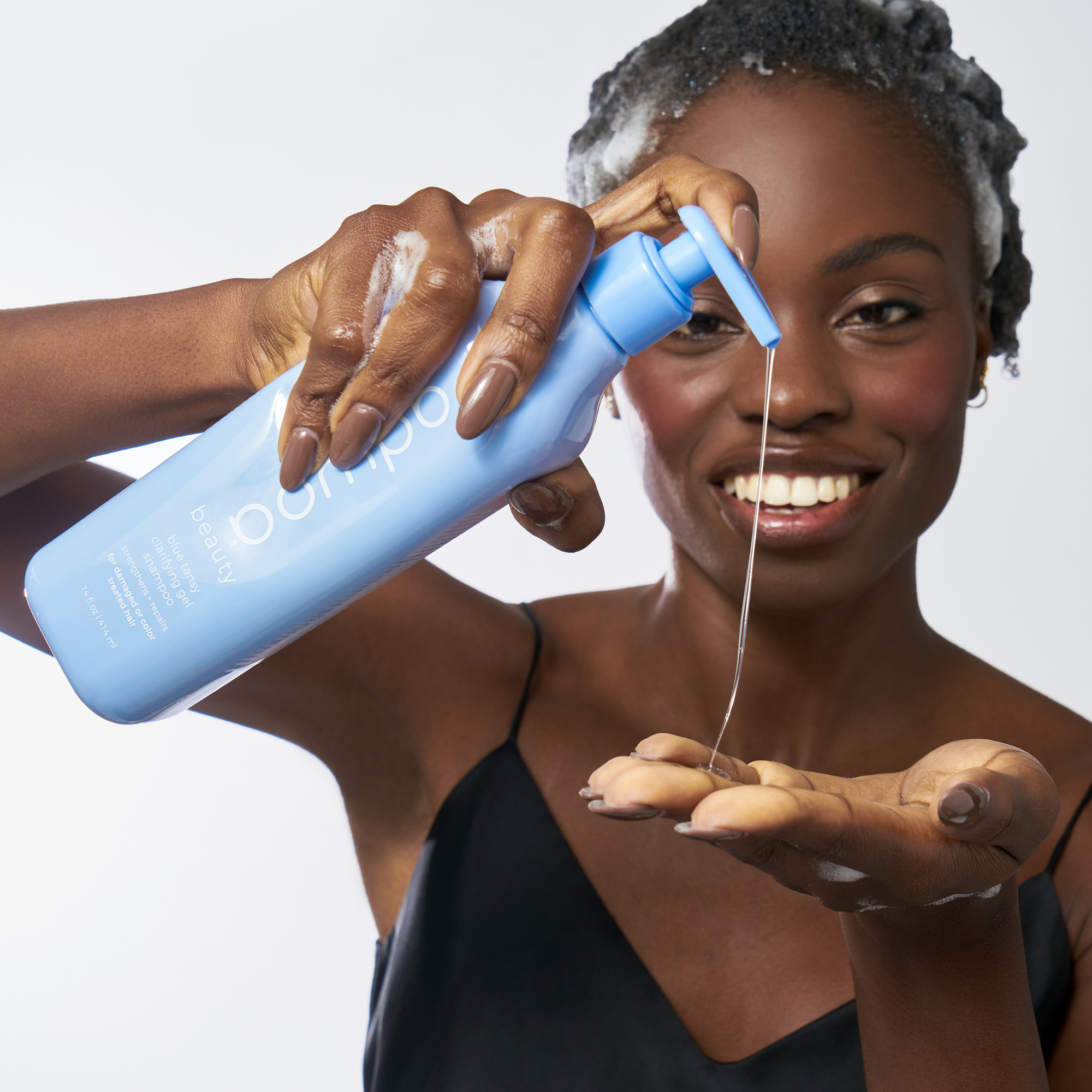 adwoa beauty - Wholesale Hair Shampoo - blue tansy clarifying gel shampoo2