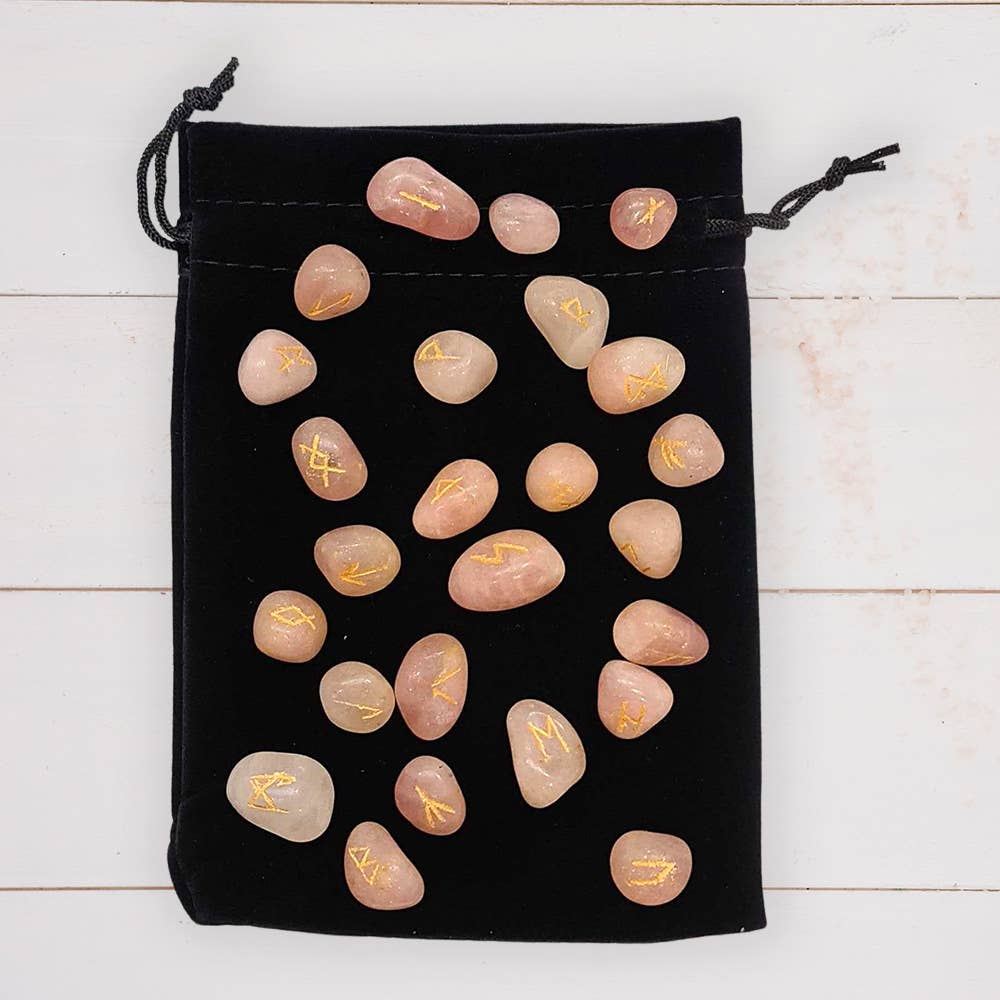 VIE – wholesale Andlig sten/kristall – Chakra-runset med påse8