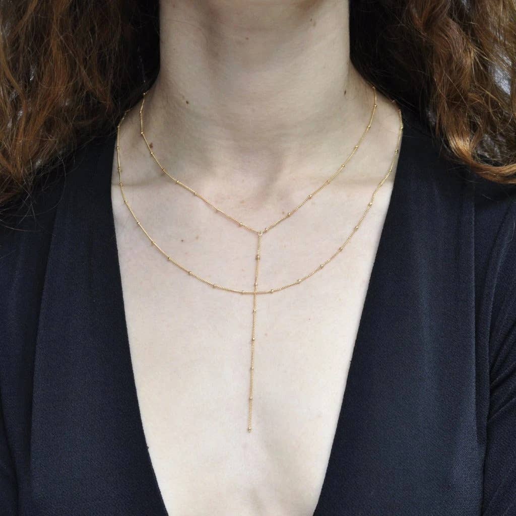 Ofina Jewelry - Wholesale Y-Neck/Lariat Necklace - Y-Drop Ball Chain Necklace1