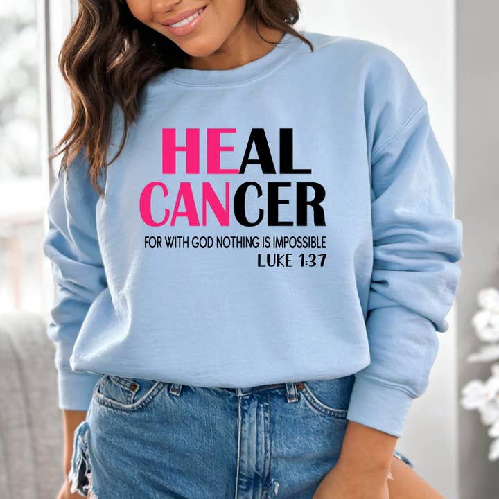 LA Shirt Company - Wholesale Graphic Sweatshirt - Women's - Heal Cancer - Hoodie & Sweatshirt4
