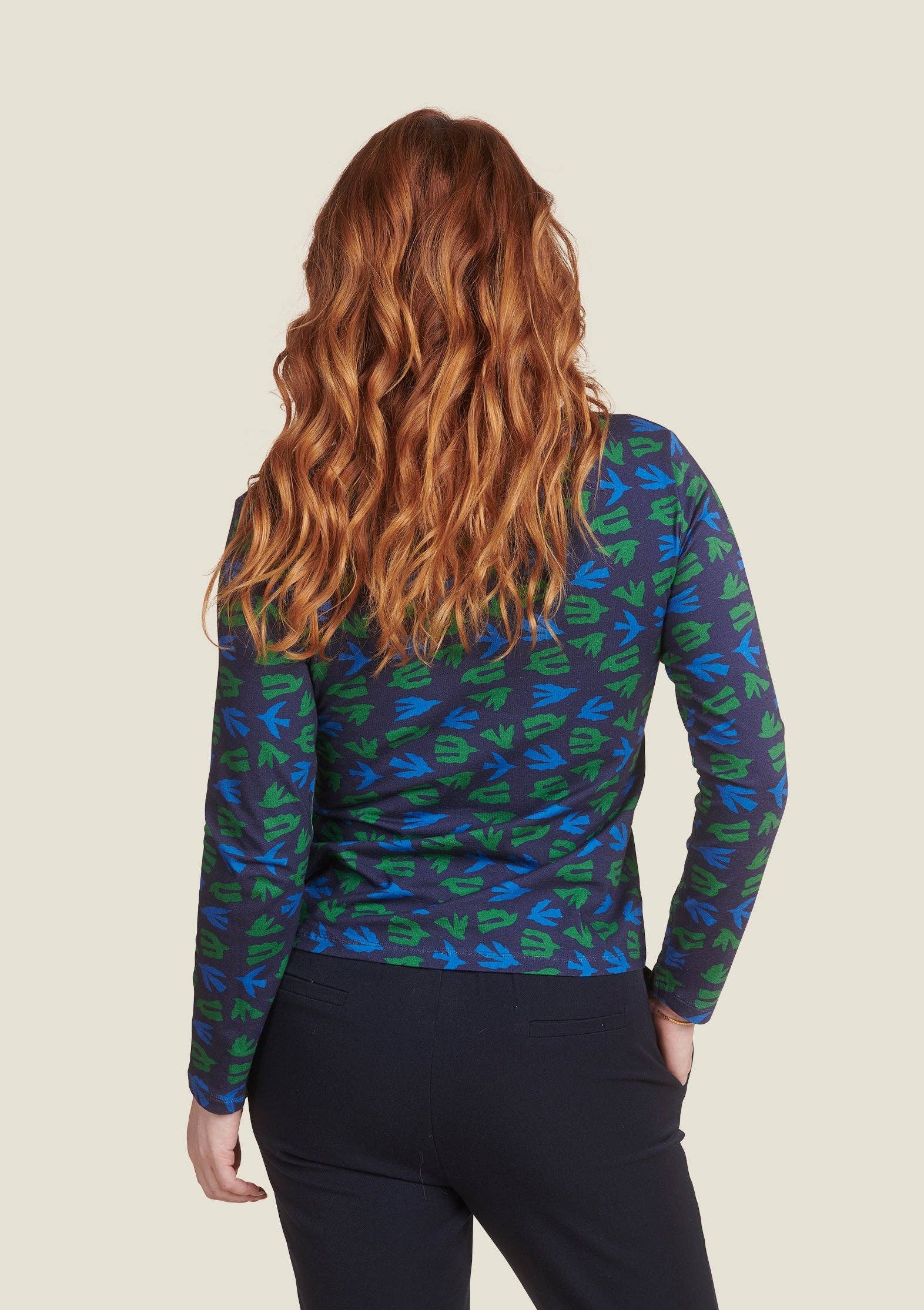 MADE IN SENS - Wholesale Knit Top - Women's - TECRO ENVOL GREEN TURTLENECK2