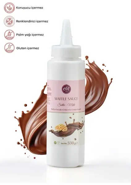Pistest - Wholesale Sauce - Milk Sauce 330 Gr Gluten Free Waffle Crepe Pancake Dessert 0