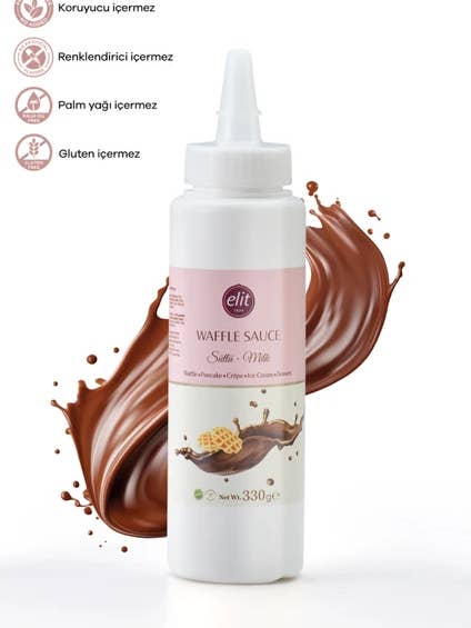 Milk Sauce 330 Gr Gluten Free Waffle Crepe Pancake Dessert for wholesale by Pistest