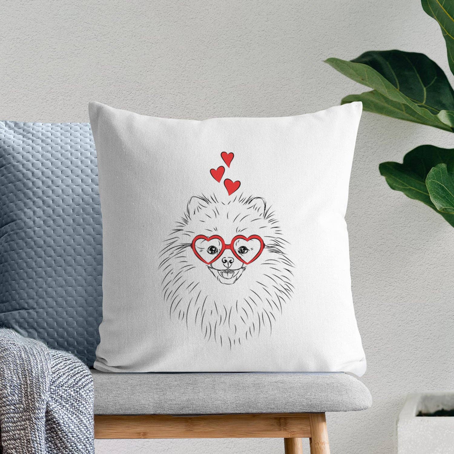 Inkopious - Vente Housse de coussin - Housse de coussin - Finn le Poméranien1