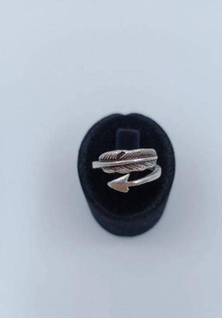 Volare - Wholesale Band/Stacked Ring - Feather Wrap Open-Band Ring1