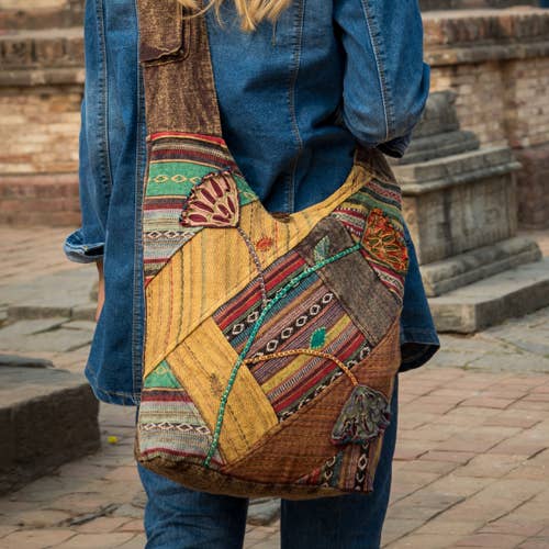 Earth Divas – wholesale Crossbody bag – Women's – Colorful Patchwork Sling3