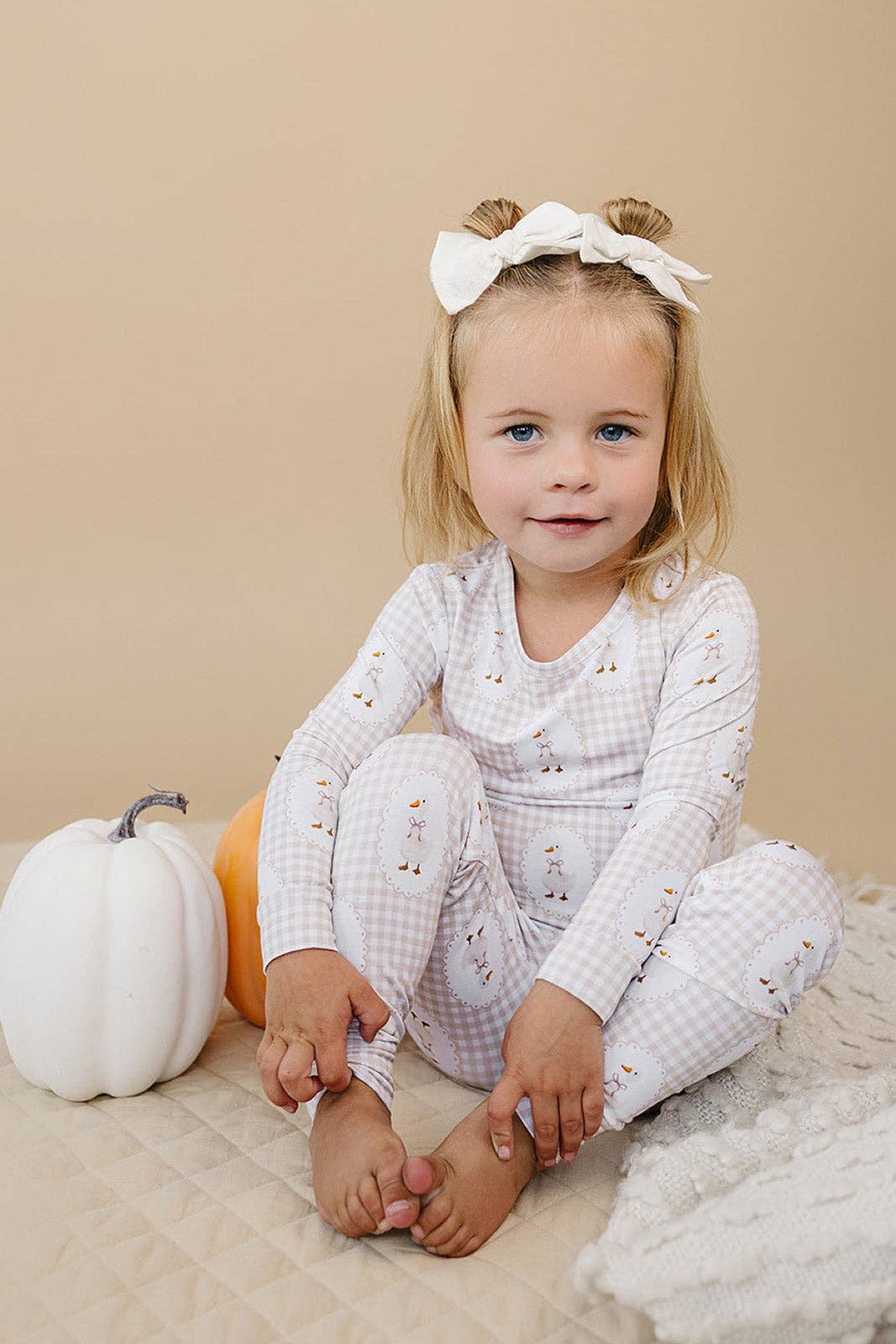 Lucky Panda Kids - Wholesale Sleepwear Set - Kids - Bamboo Two Piece Set | Gingham & Goose