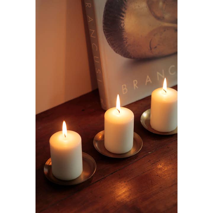 Fog Linen Work - Wholesale Decorative plate/dish/bowl - Brass Plate Round (S)1