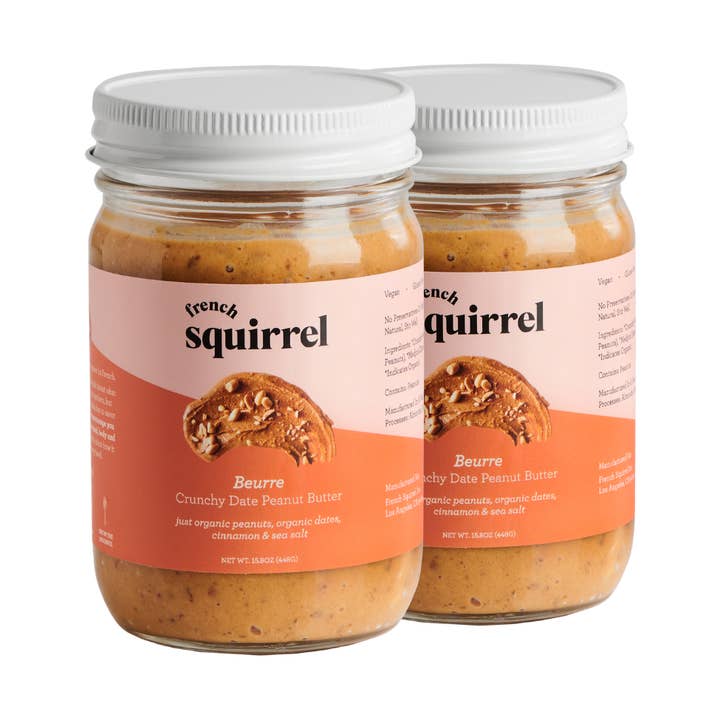 French Squirrel - Wholesale Nut Butter - Beurre: Crunchy Date Peanut Butter (12 JARS) - Wholesale0