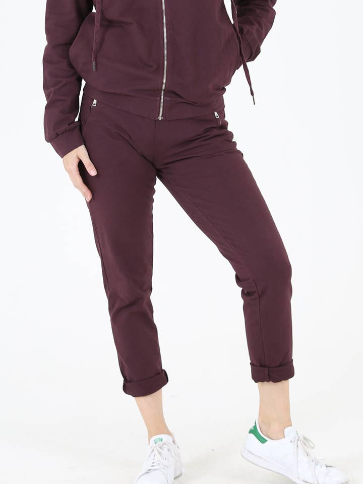 Nostalgia - Vente Pantalon d'intérieur/de jogging – femme - JOGG DE JOGGING EN TISSU ÉPONGE NP746-ASIS AVEC LIEN À NOUER SUR LE DEVANT ET POCHE ZIPPÉE61