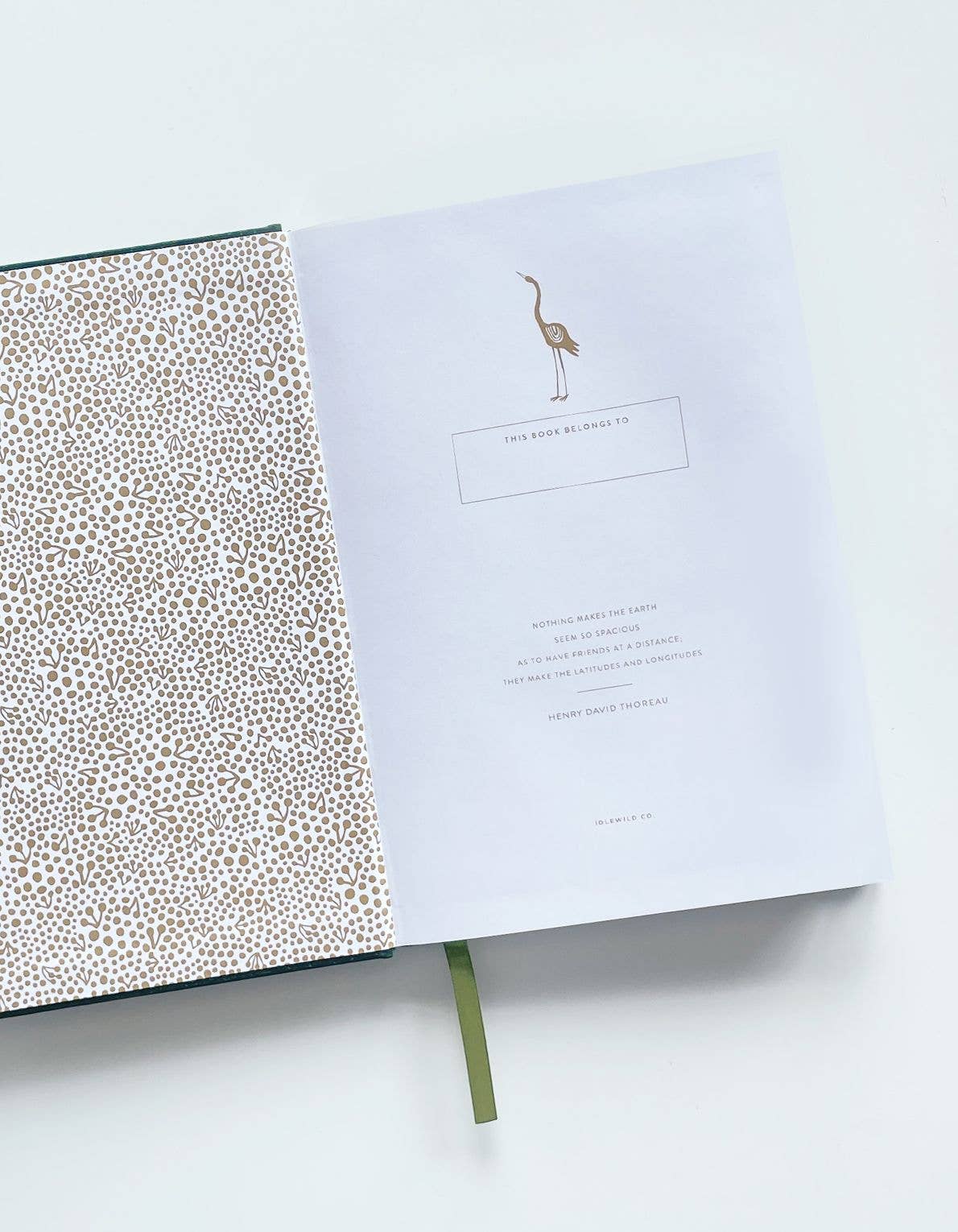 Idlewild Co. - Venta al por mayor Libretas de direcciones - Libreta de direcciones de Crane (verde)2