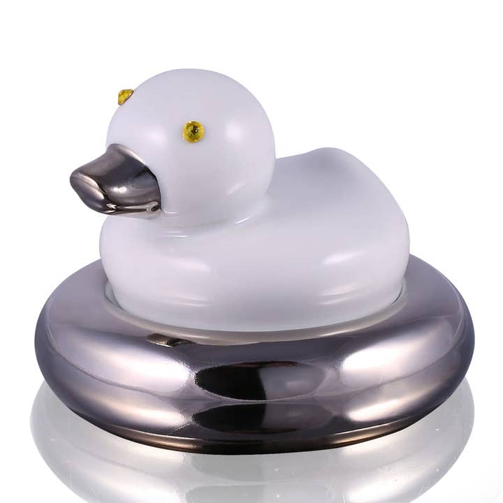 3 in1 Swimming Duckie Table Clock/Jewelry box and Porcelain for wholesale by Silly Design