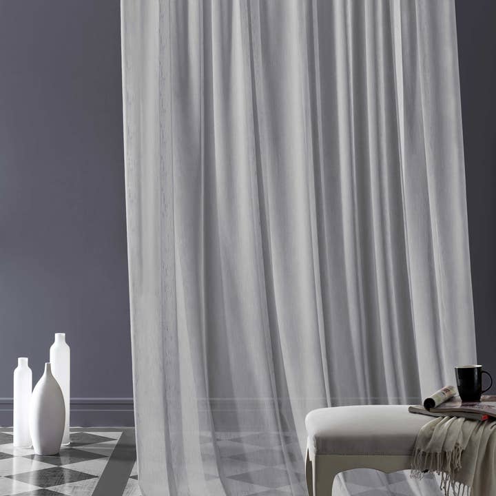 Vagar Tulle-Las mejores telas para cortinas para un hogar glamuroso al estilo de Hollywood para venta al por mayor de Walloro Luxury Embossed Wallpaper