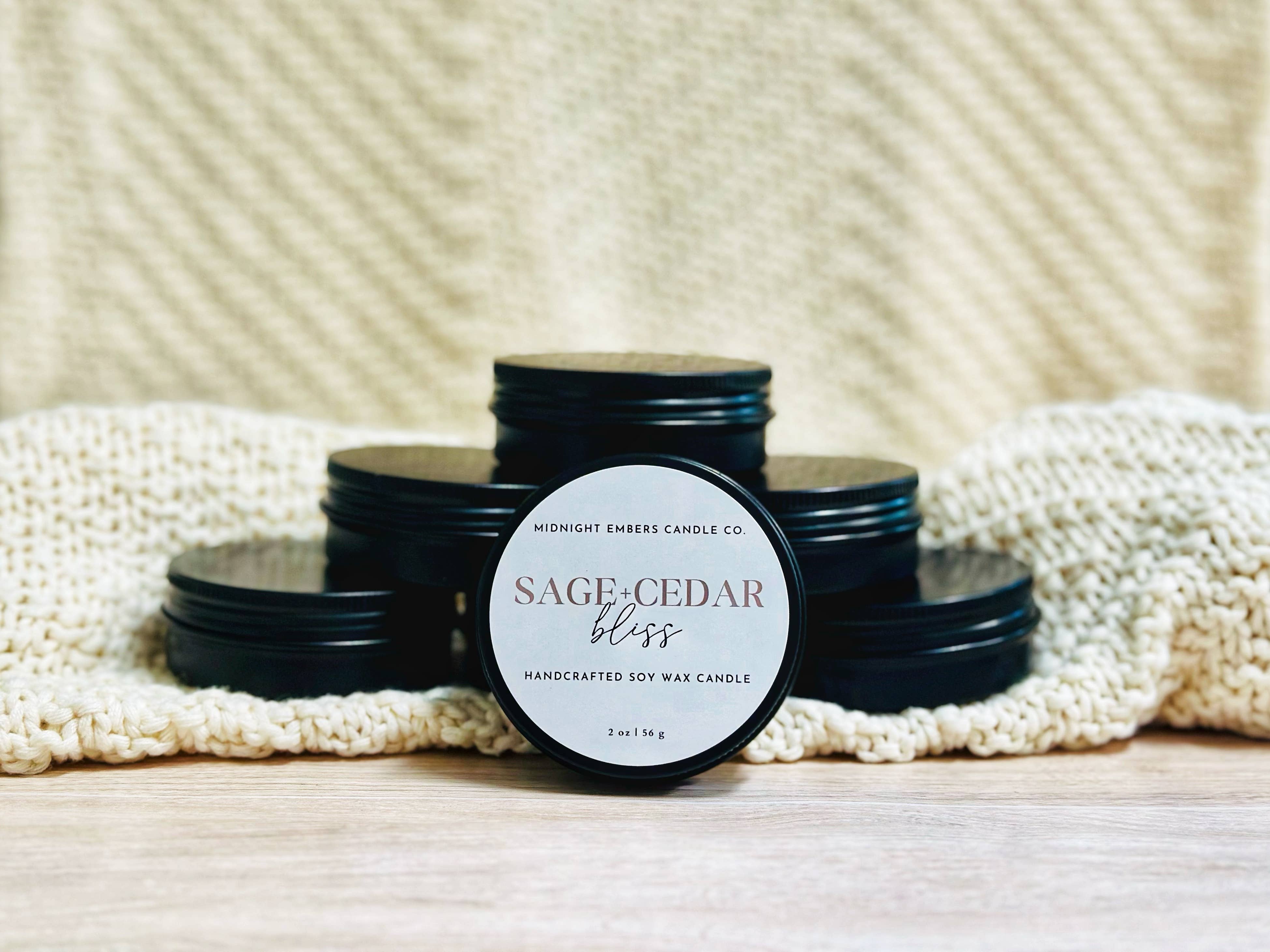 Midnight Embers Candle Co. - Wholesale Jar/Filled Candle -  2 oz. | Travel Tin Candles | Hand poured | Event Favors4