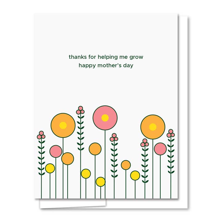Quick Brown Fox Letterpress - Wholesale Mother's Day Card - Poppies Mom - Letterpress Mother's Day Card