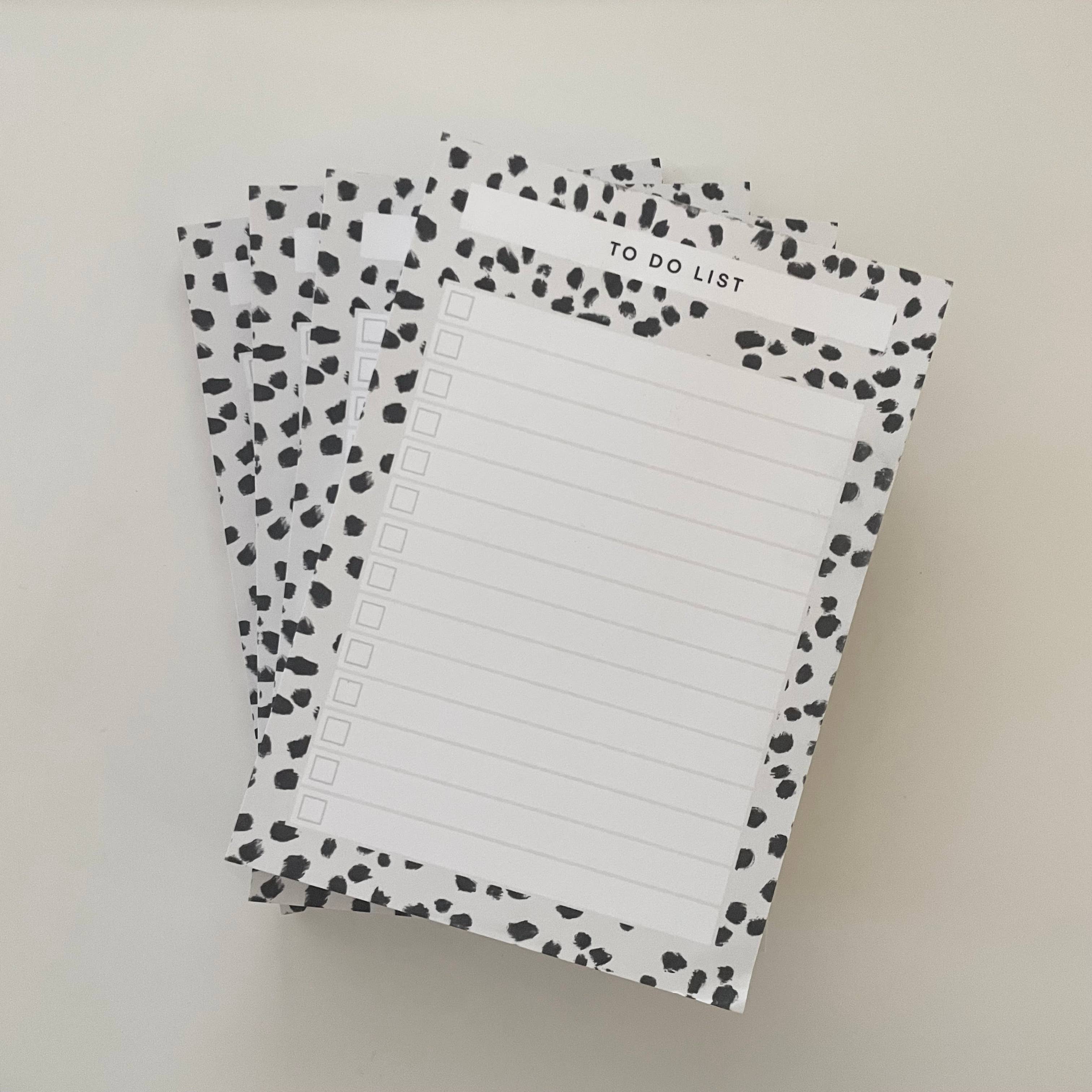 Dolly’s Doodles – wholesale Anteckningsblock – Att göra-lista A6 Dalmatian Anteckningsblock Planner Brevpapper2