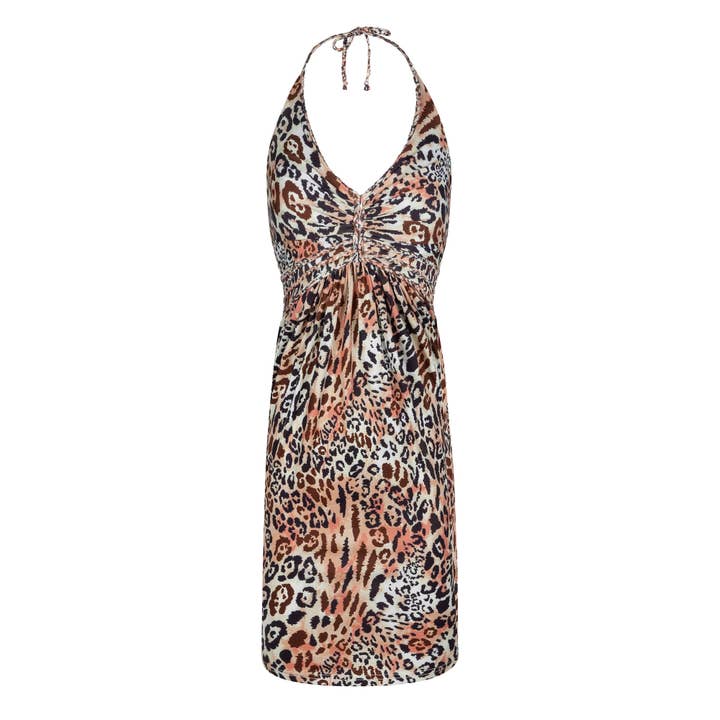 Short halter dress Panthera for wholesale by Chic by Lirette