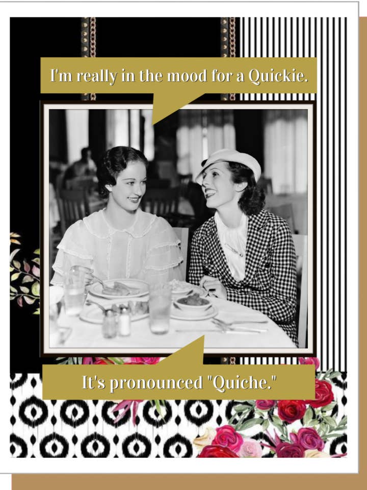 Quiche - Carte pour tous les jours pour la vente par Ümlaut Brooklyn