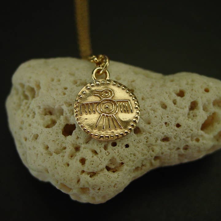 Vis a Vis Jewelry – Colar pingente/pendente por atacado – Colar Quetzal - Colar Maia Tiny Mesoamerica2