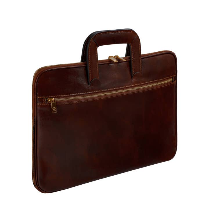 Time Resistance - Vente Sac pour ordinateur portable – unisexe - Sacoche d'ordinateur en cuir pleine fleur - Brave New World2