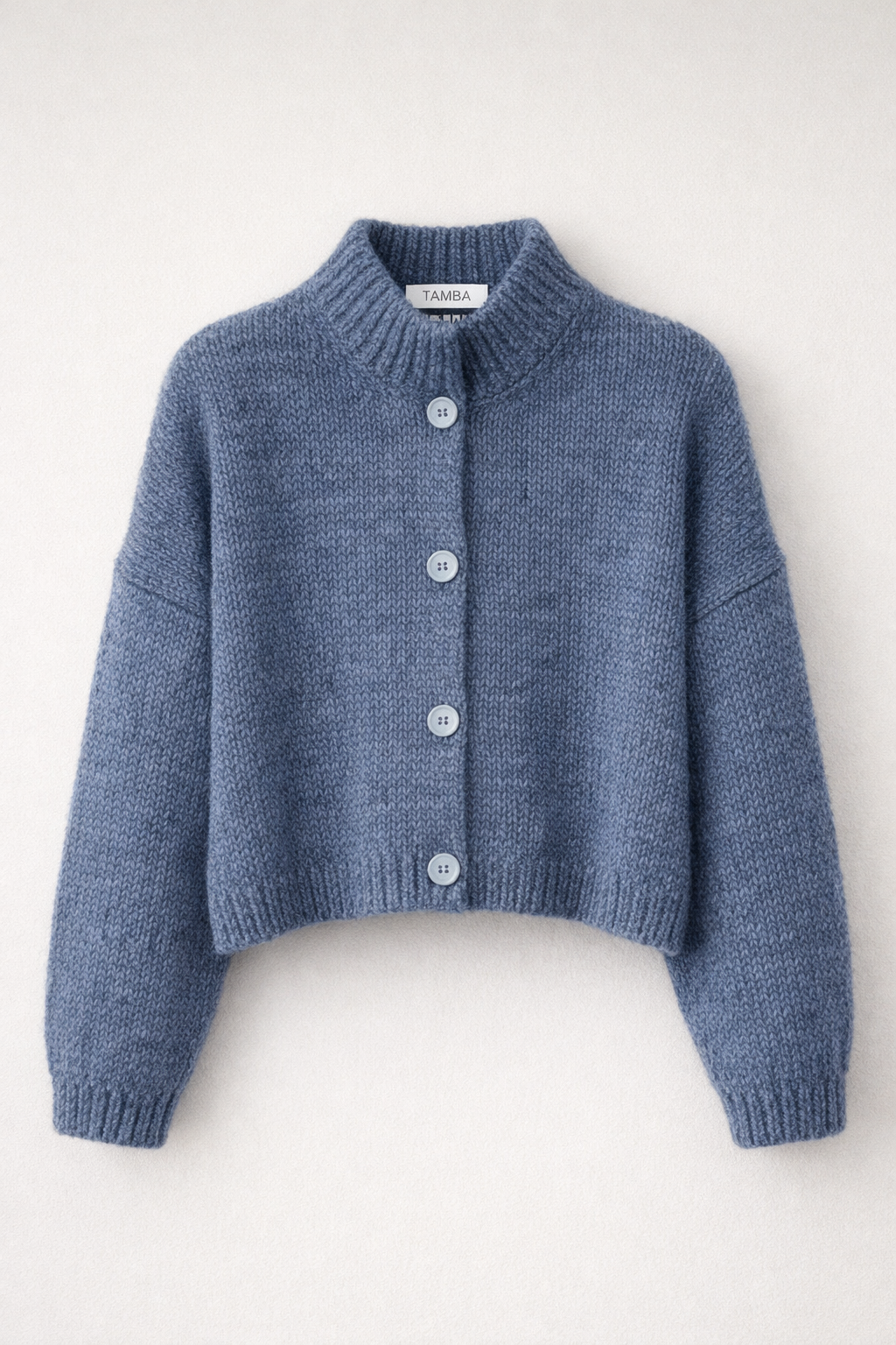 TAMBA – wholesale Kofta - Dam – Angora alpacka kofta med ståkrage och knappslå6