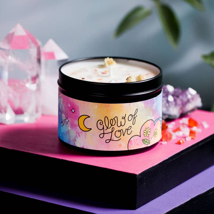 Rachel Beyer - Vente Bougies de voyage - Bougie d'aromathérapie magique Glow of Love - Floral & Spice6