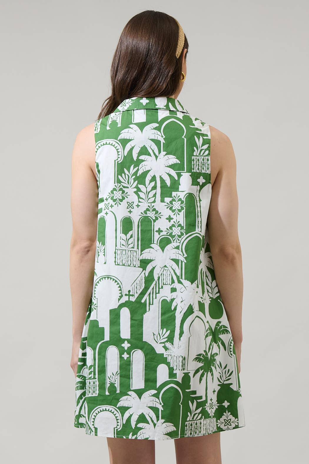 WHITE OLIVE Nala City Lexya Collared Shift Mini Dress for wholesale on Faire1