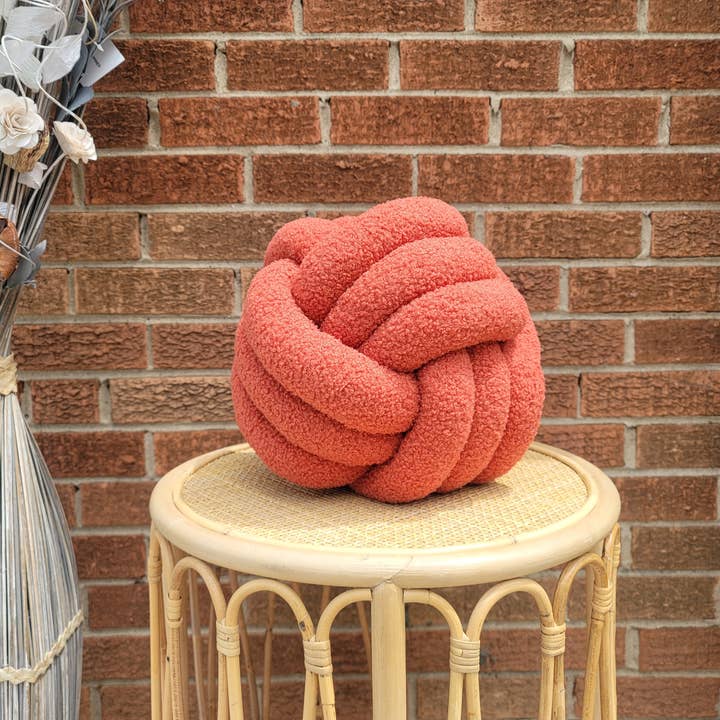 SUF Products LLC - Wholesale Throw/Decorative Pillow - Boucle Knot Pillows Soft and Cozy - Trendy Textured cushion25
