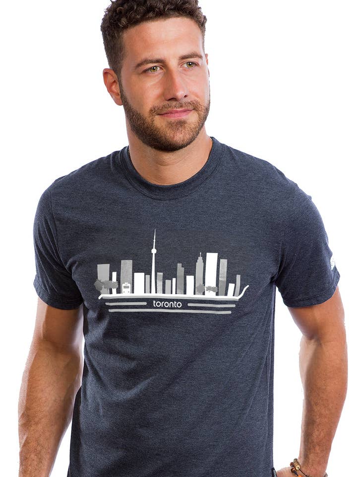 Charcoal Men’s Toronto T-shirt — Organic cotton for wholesale on Faire
