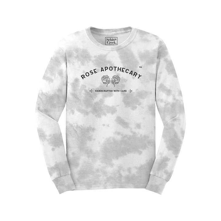 Rose Apothecary Unisex-Batik-Langarmshirt, Grau für den Großhandel von Schitt's Creek