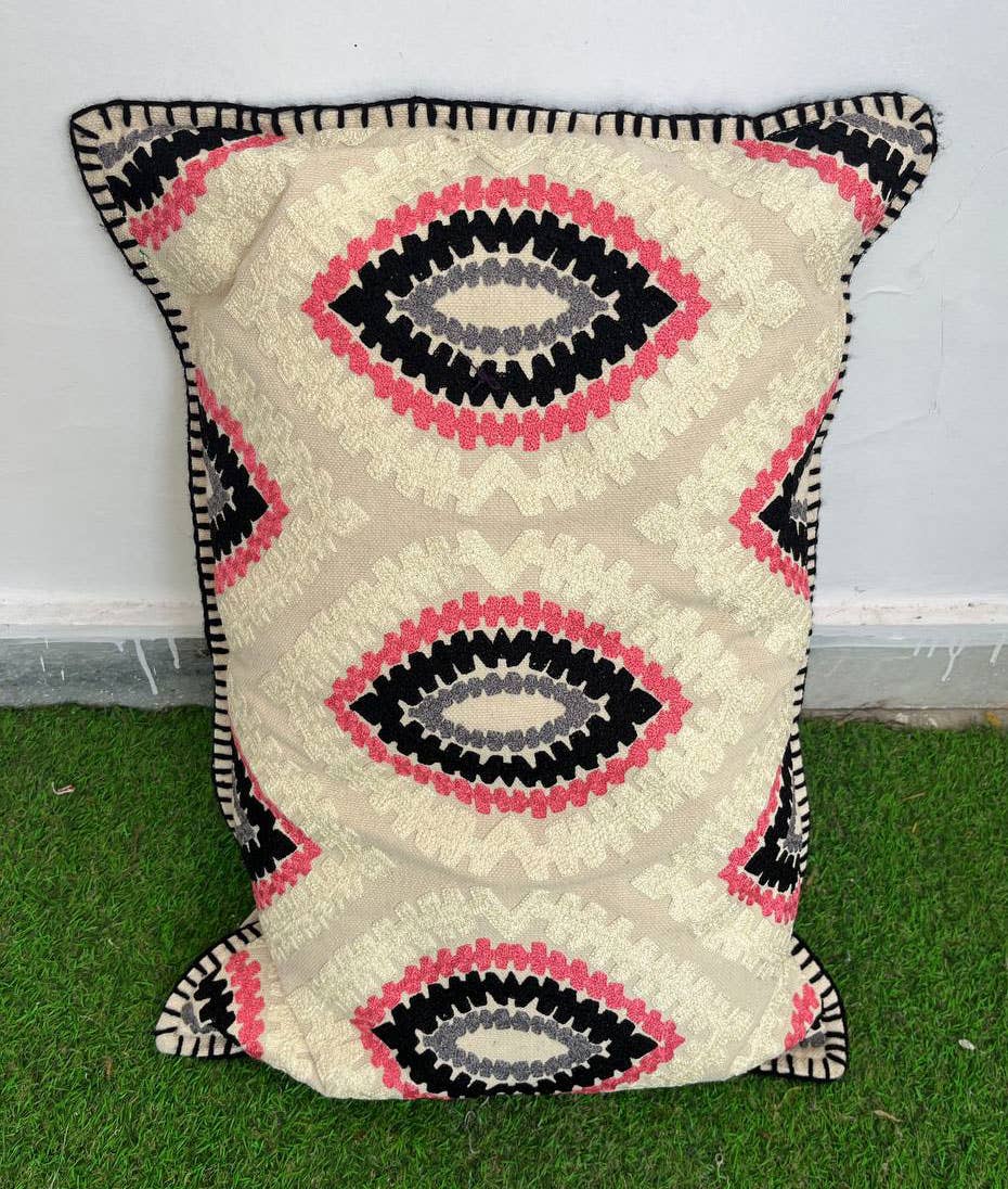 Bhawana Handicrafts – wholesale Lumbar pillow – Vintage Cushion Cover Embroidery Cotton Suzani Pillow Covers3