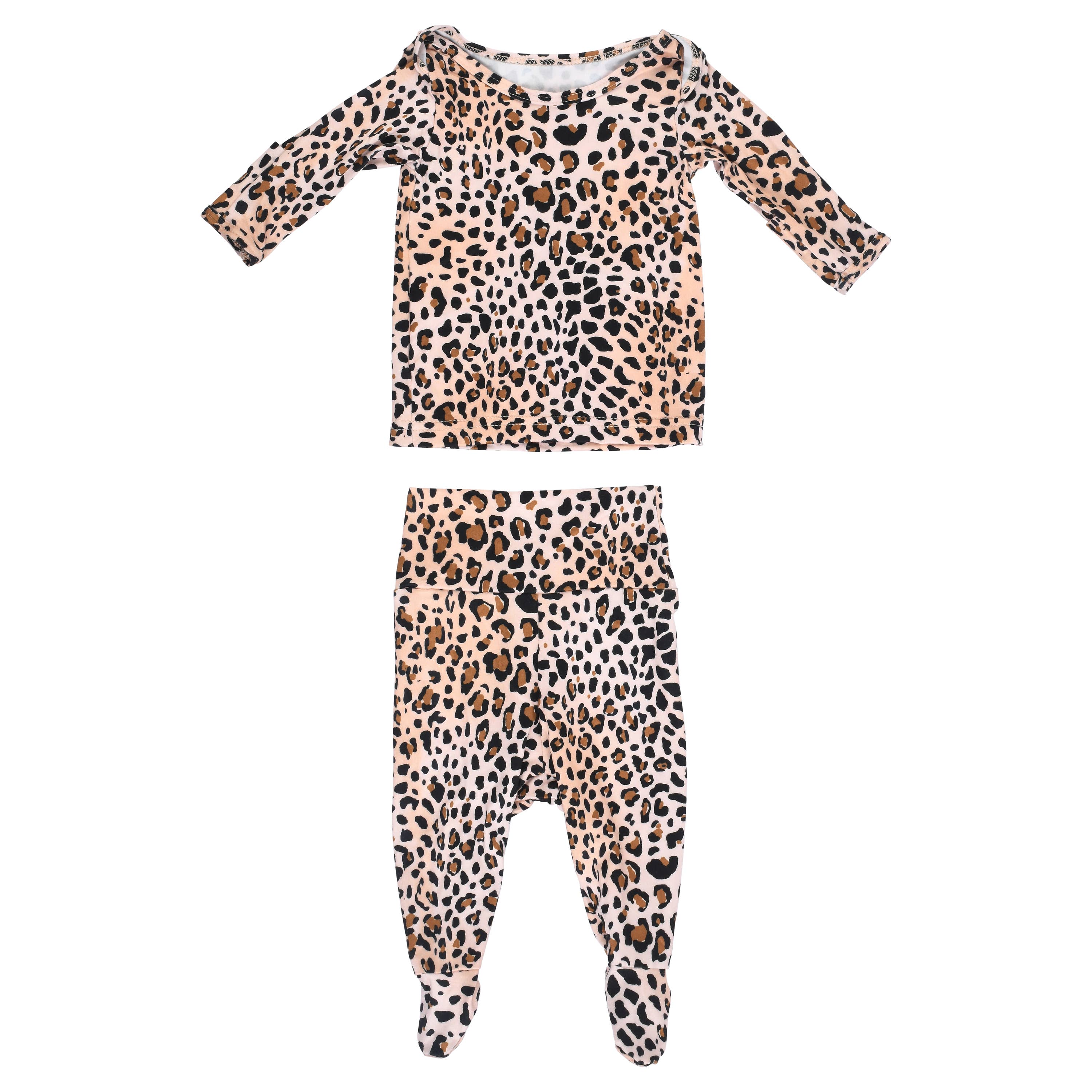 Three Little Tots – Engroshandel Pyjamasæt - Børn – Leopard Jammies Børn Pjs og Lougewear0