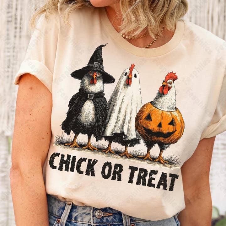 Retro Halloween Chicken T-Shirt, Spooky Season Sweatshirt for wholesale by NVC Ecommerce LLC