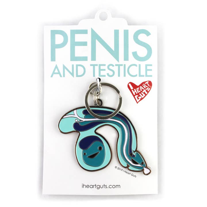 I Heart Guts | Organ Plushies Wholesale - Wholesale Keychain - Unisex - Penis Keychain With Sparkly Urethra