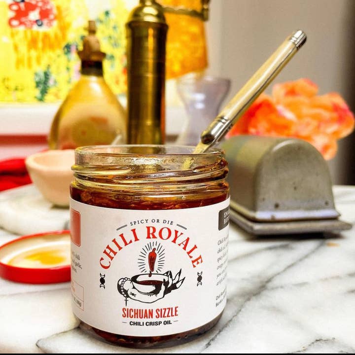 Chili Royale - Wholesale Chili Paste - Chili Royale Sichuan Sizzle Mild Chili Crisp Oil 9oz.1
