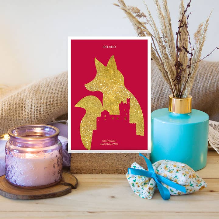 Postkarte Glenveagh National Park, Irland — Fox für den Großhandel von diademadisara