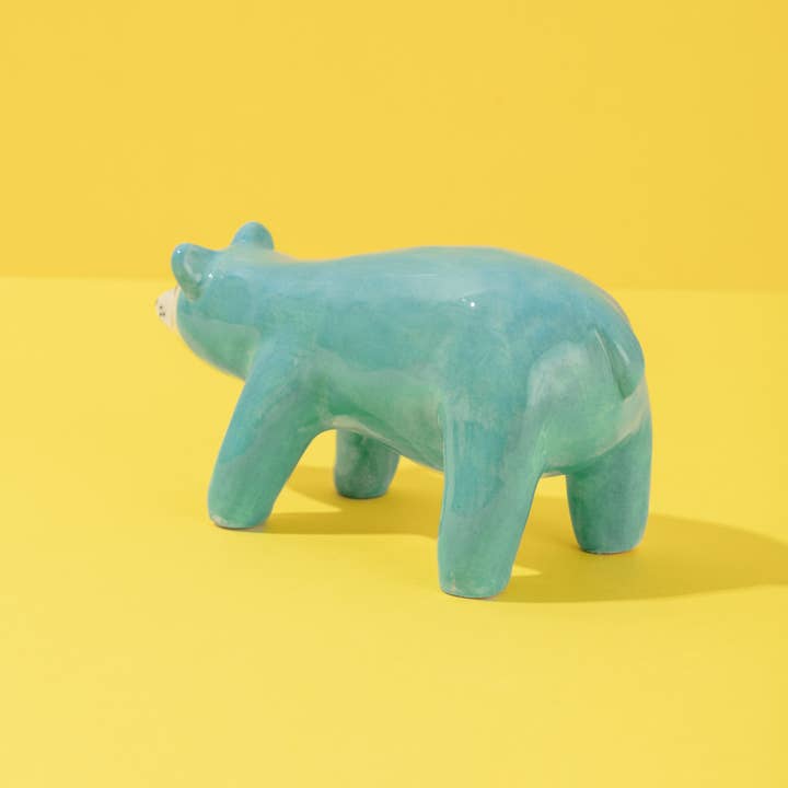 Ana Seixas - Wholesale Decorative Figurine - Blue Bear / Ceramic Piece2